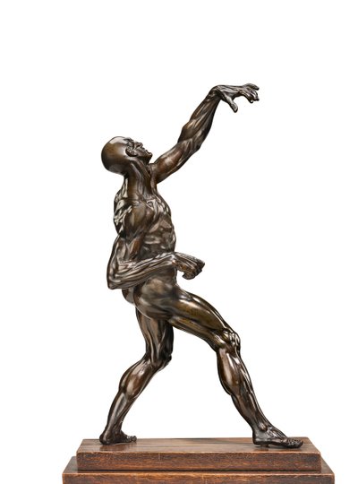 Egy ecorche ember, 1562-67 körül alkotó: Willem Danielsz. van Tetrode