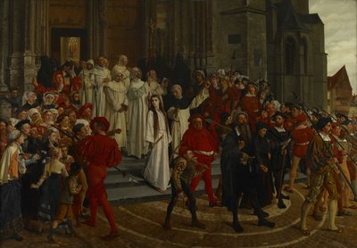 A 16. század mártírja – Johanna Van Santhoven, 1883. alkotó: Willem Geets