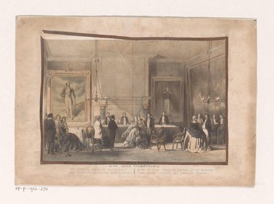 Tanács és esküvői szoba Amszterdamban Régi Zijds Voorburgwal. A városháza (tanács és esküvői terem) (cím a tárgyon) alkotó: Willem Hekking jr.