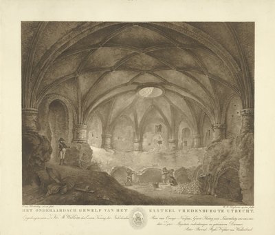 Vredenburg kastély boltozata Az utrechti Vredenburg kastély földalatti boltozata (cím a tárgyon) alkotó: Willem Hendrik Hoogkamer