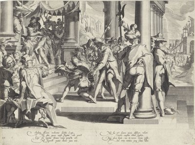 A törvény sérthetetlenségének allegóriája Thronus Justitiae (sorozat címe) alkotó: Willem Isaacsz. van Swanenburg