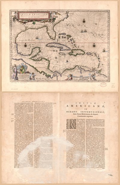 Insulæ Americanæ in oceano septentrionali cum terris adiacentibus LOC 84696979 alkotó: Willem Janszoon Blaeu