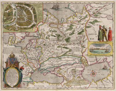 Oroszország és Moszkva térképe Innen: Theatrum Orbis Terrarum..., 1645 alkotó: Willem Janszoon Blaeu
