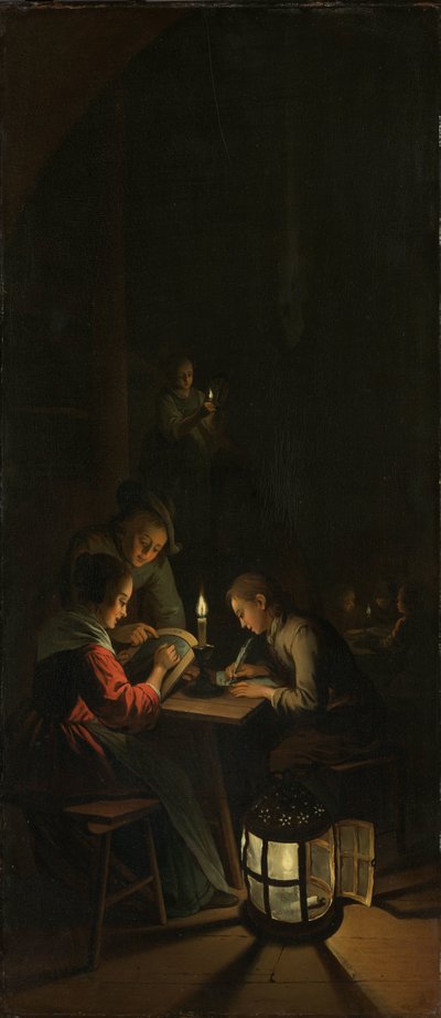 Triptichon: A művészeti képzés allegóriája alkotó: Willem Joseph Laquy