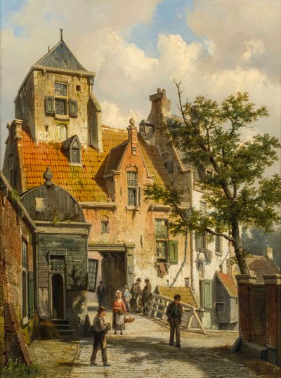 Kilátás Haarlemre, 1891 alkotó: Willem Koekkoek