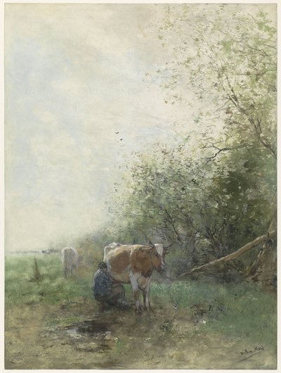 Fejési idő alkotó: Willem Maris