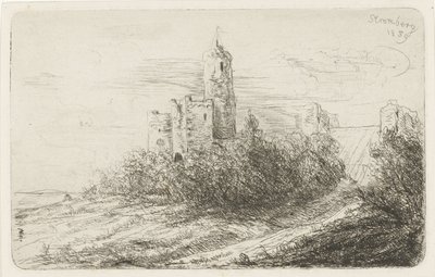 Stromberg várának romjai alkotó: Willem Matthias Jan van Dielen