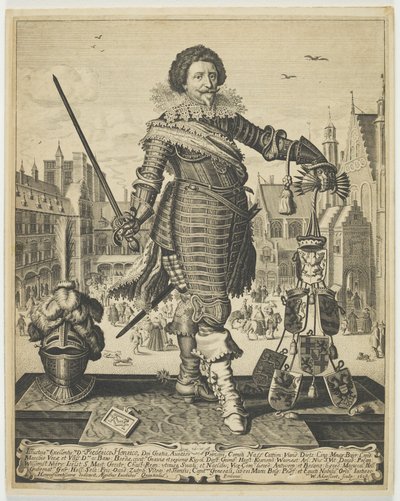 Frederik Hendrik, Orange hercege, 1634 körül (metszet) alkotó: Willem Outgertsz Akersloot