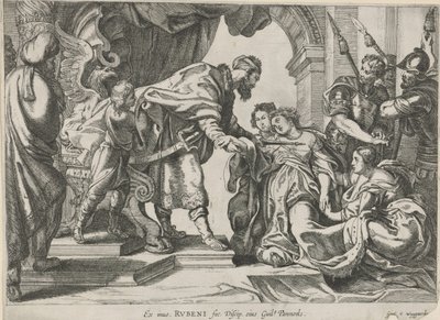Eszter Ahasvérus előtt alkotó: Willem Panneels