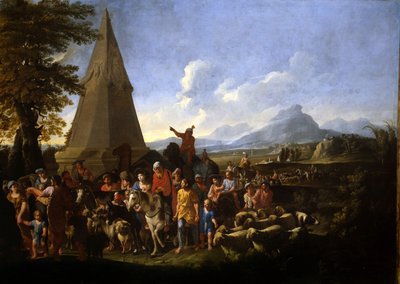 Jákob és családja belép Egyiptomba alkotó: Willem Reuter