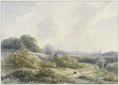 Táj farm és szarvasmarha alkotó: Willem Roelofs (I)