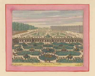 Ansicht der Orangerie von Versailles alkotó: Willem Swidde