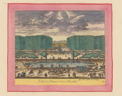 Allee der goldenen Brunnen in den Gärten von Versailles alkotó: Willem Swidde