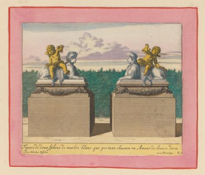 Zwei Sphinxen in den Gärten von Versailles alkotó: Willem Swidde