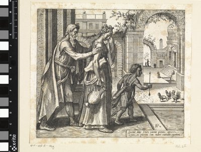 Hágár és Izmael kiűzése Hágár és Izmael története (sorozat címe) alkotó: Willem Thibaut