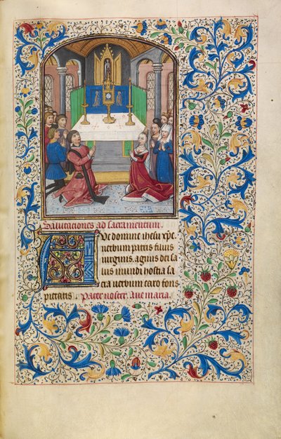 Die Anbetung der Eucharistie alkotó: Willem Vrelant