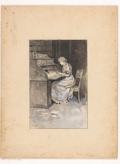Író nő alkotó: Ludwig Willem Reymert Wenckebach