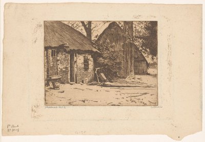 Farm istállóval Brabantban alkotó: Willem Witsen (signed by artist)