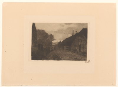 Falusi út Diepenheimben alkotó: Willem Witsen (signed by artist)
