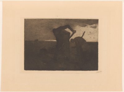 Három burgonyakombájn alkotó: Willem Witsen (signed by artist)