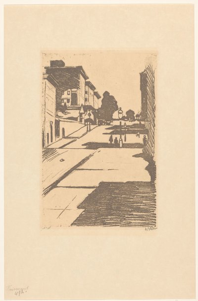 Kilátás a Maison Streetre és a Fairmont Hotelre San Franciscóban Fairmont (cím az objektumon) alkotó: Willem Witsen (signed by artist)