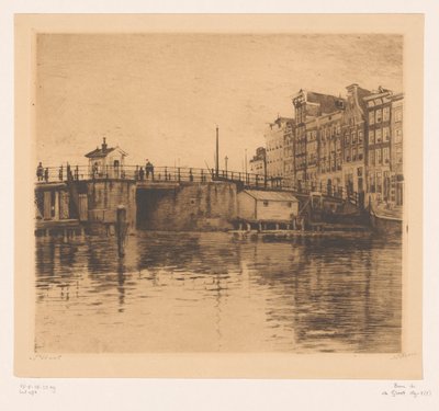 Kilátás a Kraansluisra Amszterdamban alkotó: Willem Witsen (signed by artist)