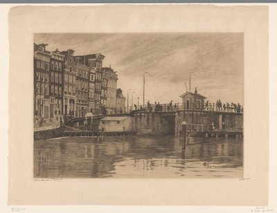 Kilátás a Kraansluisra Amszterdamban alkotó: Willem Witsen (signed by artist)