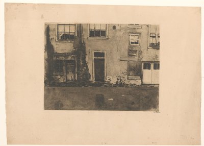 Kilátás a Zeedijk hátuljára Amszterdamban alkotó: Willem Witsen (signed by artist)