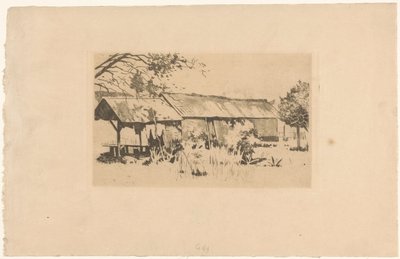 Melléképület a természetben Java-n alkotó: Willem Arnoldus Witsen