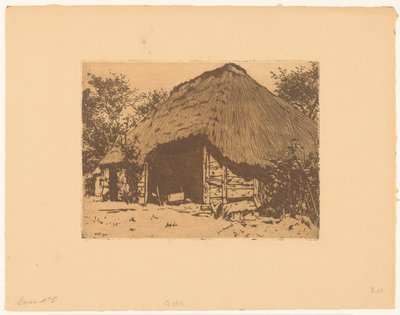 Nyitott istálló Brabantban alkotó: Willem Arnoldus Witsen