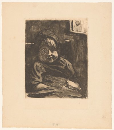 Ülő gyermek szundikál alkotó: Willem Arnoldus Witsen