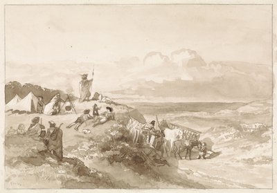 Bivak dombos tájon alkotó: Willem de Famars Testas