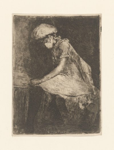 Olvasó lány (en profil) (eredeti cím) alkotó: Willem de Zwart (signed by artist)