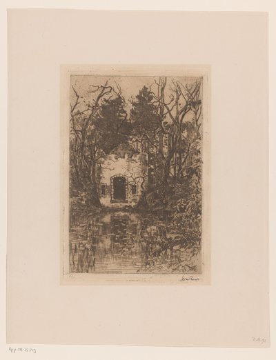Rom egy tónál Romok egy tónál (Lage Vuursche) (eredeti cím) alkotó: Willem de Zwart (signed by artist)