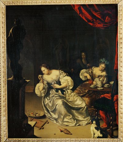 Le The - Teatime ... alkotó: Willem van (after) Mieris