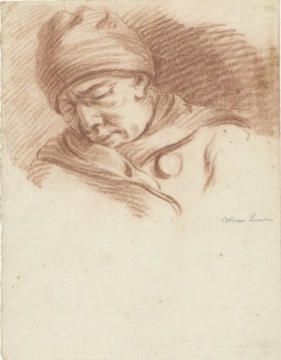 Alvó férfi kalapban (önarckép?) alkotó: Willem van Leen