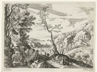 Táj Júdával és Tamarral Olasz tájak (sorozat címe) alkotó: Willem van Nieulandt (II)