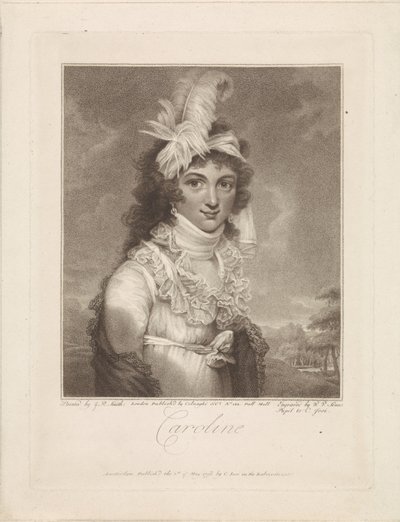 A Brunswick-Wolfenbütteli Caroline Amalia Elisabeth portréja alkotó: Willem van Senus