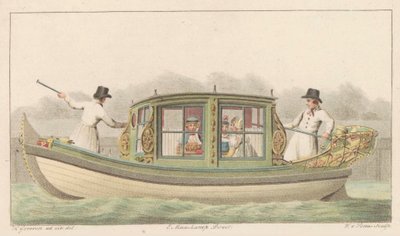 Zaan sátorvadászat, 1816 Noord-Hollandsch Tentjagtje a Zaanon / Une barque de Compagnie nommée Tentjagje à Zaandam (cím a tárgyon) alkotó: Willem van Senus