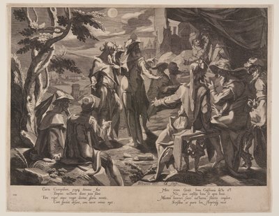 Athéni Areopagita bírák, 8. tábla az Igazságosság trónjai (Thronus Iustitiae) című kötetből. alkotó: Willem van Swanenburgh