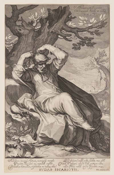 Iskarióti Júdás, az Ó- és Újszövetség bűnösei című könyvből. alkotó: Willem van Swanenburgh