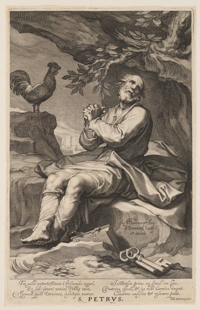 Szent Petrus, az Ó- és Újszövetség bűnösei című könyvéből alkotó: Willem van Swanenburgh
