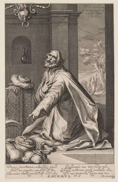 Zachaeus, az Ó- és Újszövetség bűnösök című könyvből alkotó: Willem van Swanenburgh