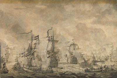 Csata a holland és a svéd flotta között a Soundon, 1658. november 8 alkotó: Willem van de Velde (I)