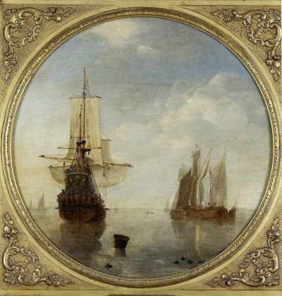 Hajók horgonynál alkotó: Willem van de Velde (II)