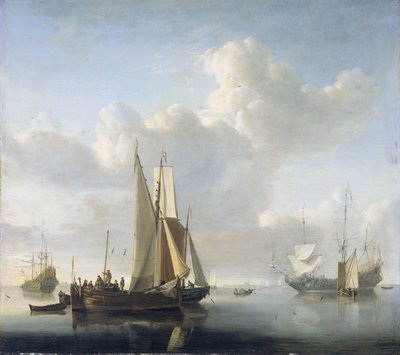 Hajók a part előtt Hajók a partoktól alkotó: Willem van de Velde (II)