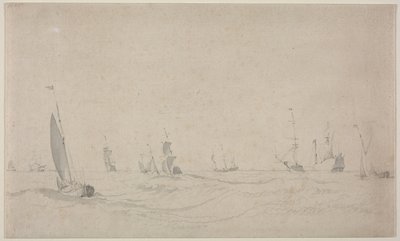 Szállítás viharos tengeren alkotó: Willem van de Velde