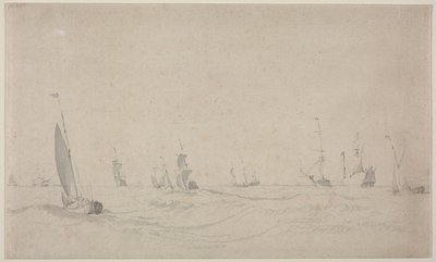 Szállítás viharos tengeren, 1665. alkotó: Willem van de Velde