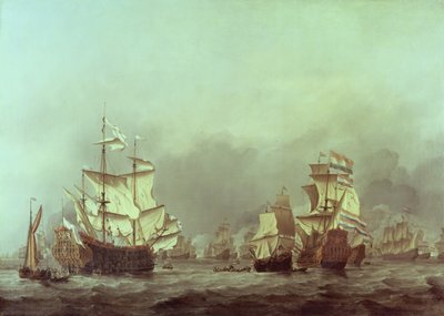 A királyi herceg megadása, 1666. június 3 alkotó: Willem van de Velde