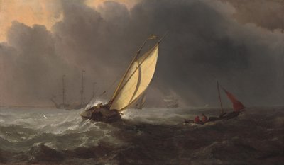 Vihar előtt c. 1700. alkotó: Willem van de Velde the Younger